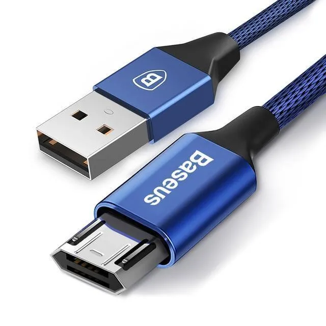 Baseus Reversible Micro USB Kabel Für Samsung Xiaomi Redmi Hinweis 4X Handy Daten Sync Kabel Doppelseitige USB Lade kabel