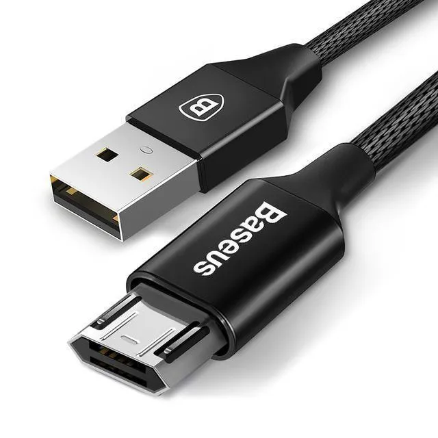 Baseus Reversible Micro USB Kabel Für Samsung Xiaomi Redmi Hinweis 4X Handy Daten Sync Kabel Doppelseitige USB Lade kabel