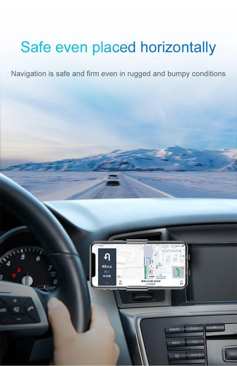 Baseus Autotelefonhalter für iPhone Intelligenter Infrarotsensor Qi Auto Drahtloses Ladegerät Lüftungshalterung Handyhalter Ständer