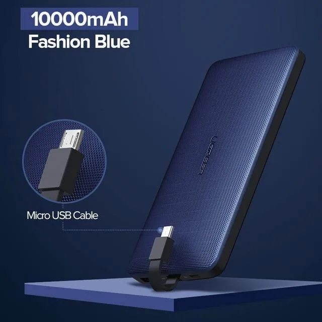 Ugreen Power Bank 10000 mAh Für iPhone X 7 Xiaomi Externer Akku Powerbank Für USB iPhone Kabel Tragbares Ladegerät Poverbank