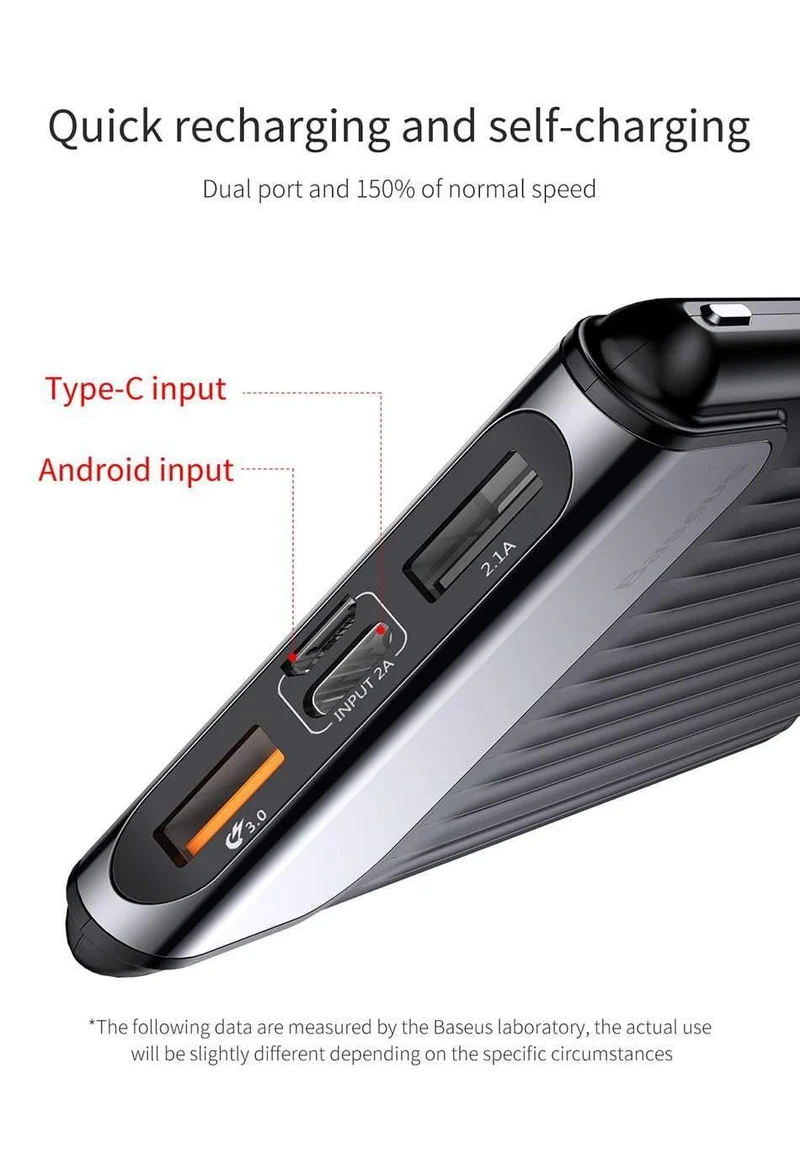 Baseus 10000 mAh LCD Quick Charge 3.0 Dual USB Power Bank für iPhone X 8 7 6 Samsung S9 S8 Xiaomi Powerbank Batterieladegerät QC3.0