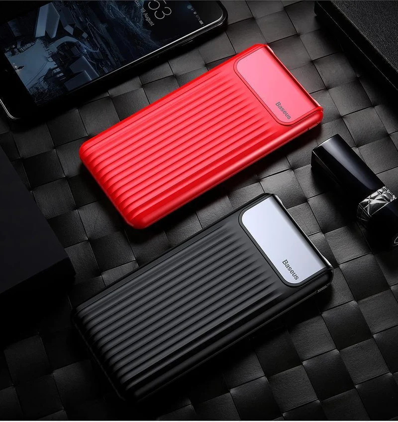 Baseus 10000 mAh LCD Quick Charge 3.0 Dual USB Power Bank für iPhone X 8 7 6 Samsung S9 S8 Xiaomi Powerbank Batterieladegerät QC3.0