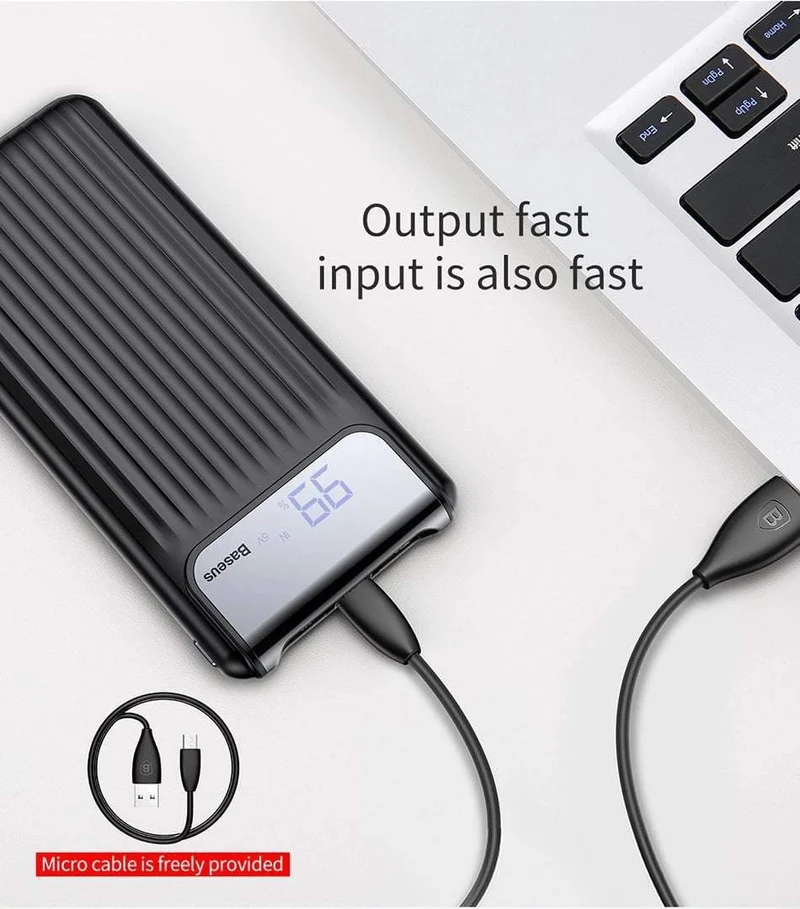 Baseus 10000 mAh LCD Quick Charge 3.0 Dual USB Power Bank für iPhone X 8 7 6 Samsung S9 S8 Xiaomi Powerbank Batterieladegerät QC3.0