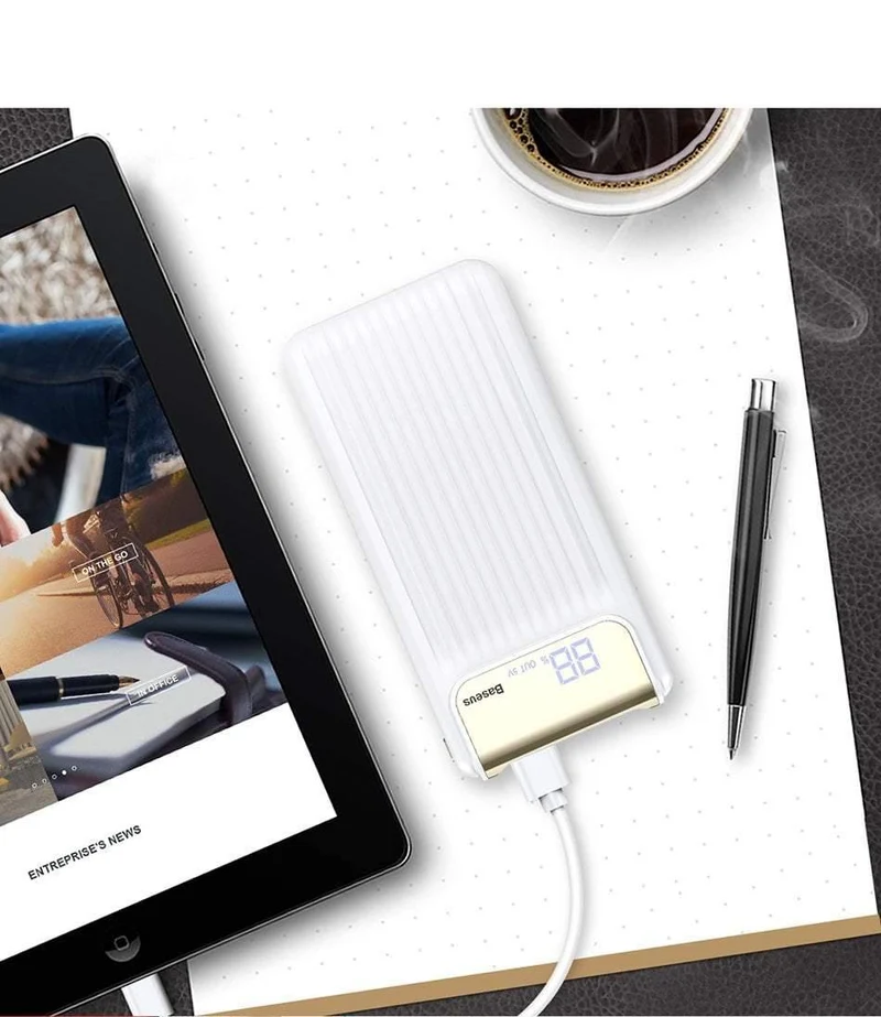 Baseus 10000 mAh LCD Quick Charge 3.0 Dual USB Power Bank für iPhone X 8 7 6 Samsung S9 S8 Xiaomi Powerbank Batterieladegerät QC3.0