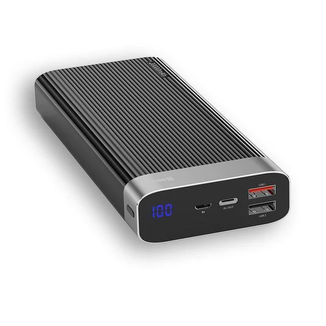 Baseus 20000 mAh Powerbank für iPhone Huawei Powerbank USB Typ C PD + Schnellladegerät 3.0 Schnellladender externer Akku