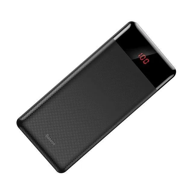 Baseus 10000mAh Power Bank Für Xiaomi Samsung iPhone Huawei Powerbank Tragbare Mini Dual USB Lade Externe Batterie Pack Bank