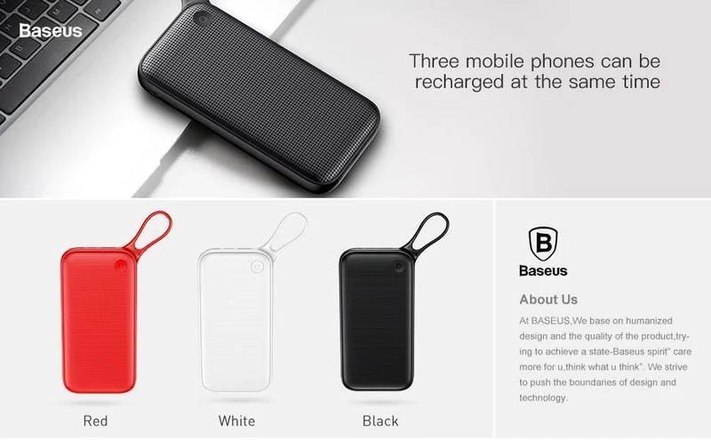 Baseus 20000 mAh Power Bank für iPhone Xs Max XR 8 7 Samsung S9 USB PD Schnellladung + Dual QC3.0 Schnellladegerät Powerbank MacBook