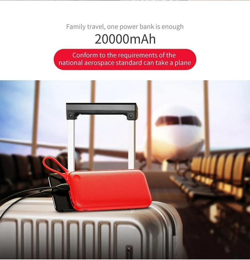 Baseus 20000 mAh Power Bank für iPhone Xs Max XR 8 7 Samsung S9 USB PD Schnellladung + Dual QC3.0 Schnellladegerät Powerbank MacBook