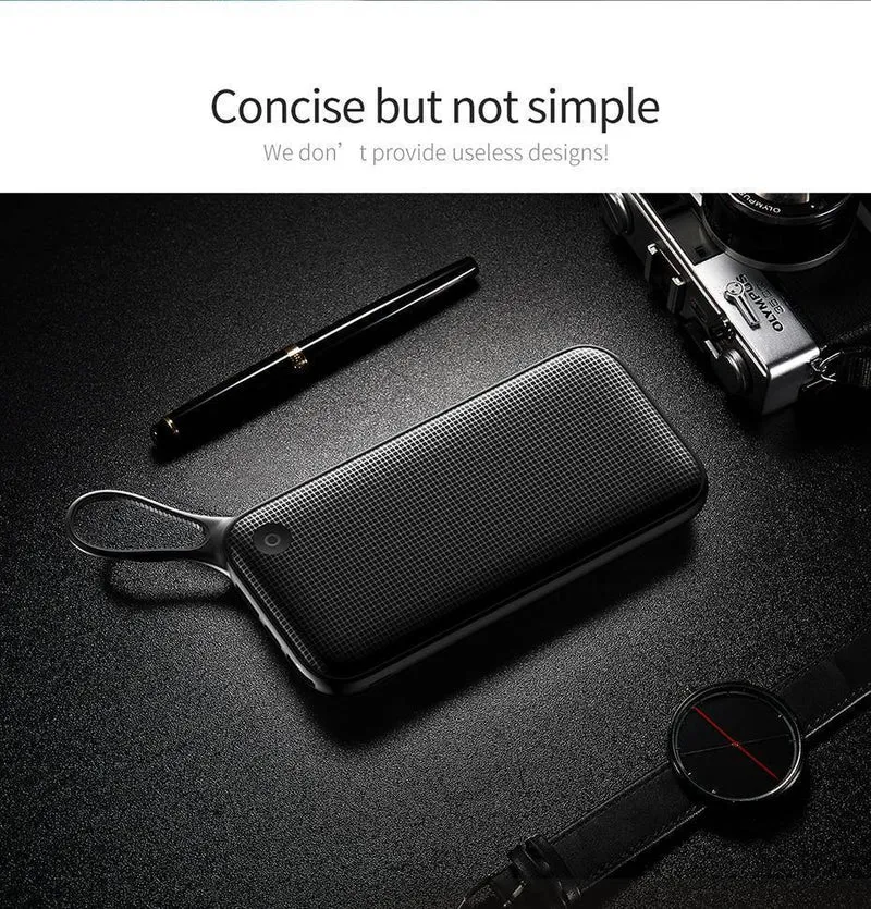 Baseus 20000 mAh Power Bank für iPhone Xs Max XR 8 7 Samsung S9 USB PD Schnellladung + Dual QC3.0 Schnellladegerät Powerbank MacBook