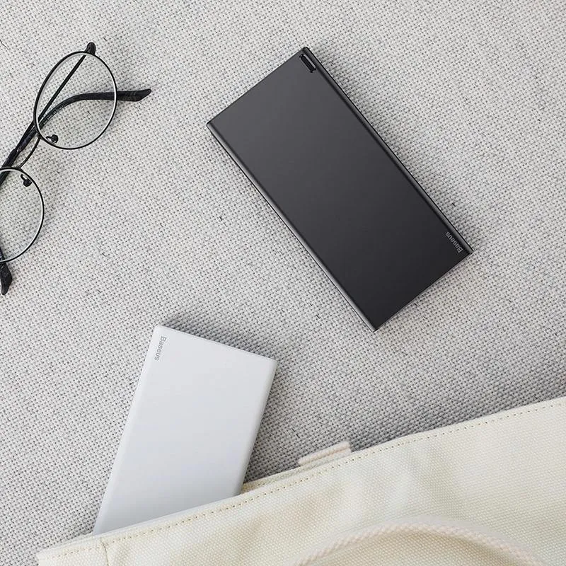 Baseus 10000mAh Power Bank für iPhone Xs Max Samsung Xiaomi Huawei Powerbank Mini Tragbares USB-Ladegerät Externer Akku