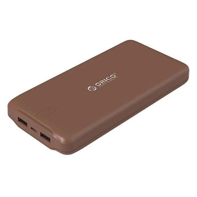ORICO 20000 mAh Tragbare Power Bank USB 5 V 2.4 A Powerbank Externes Ladegerät für Mobiltelefone Tablet Braun/Weiß/Rosa