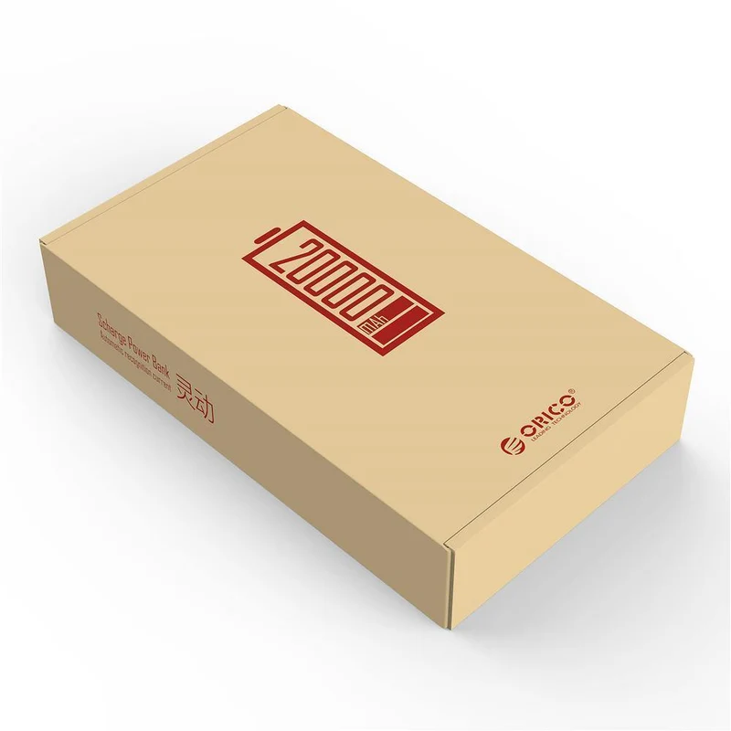 ORICO 20000 mAh Tragbare Power Bank USB 5 V 2.4 A Powerbank Externes Ladegerät für Mobiltelefone Tablet Braun/Weiß/Rosa
