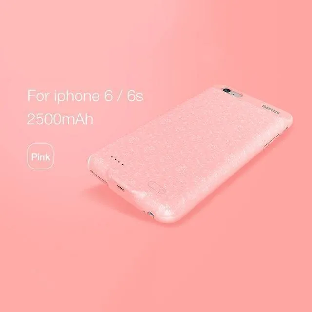 Baseus Power Case für iPhone 6s plus 2500/3650 mAh magnetische tragbare Power Bank Ladehülle für iPhone 6s externer Ersatzakku