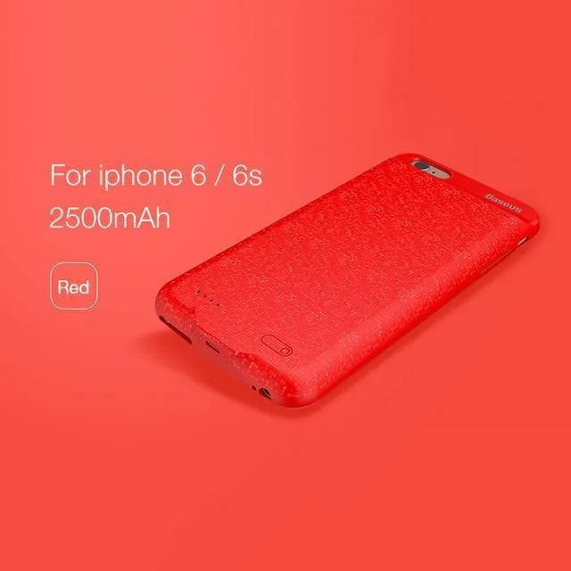 Baseus Power Case für iPhone 6s plus 2500/3650 mAh magnetische tragbare Power Bank Ladehülle für iPhone 6s externer Ersatzakku