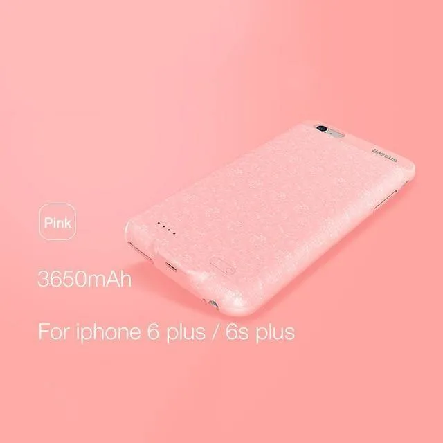 Baseus Power Case für iPhone 6s plus 2500/3650 mAh magnetische tragbare Power Bank Ladehülle für iPhone 6s externer Ersatzakku