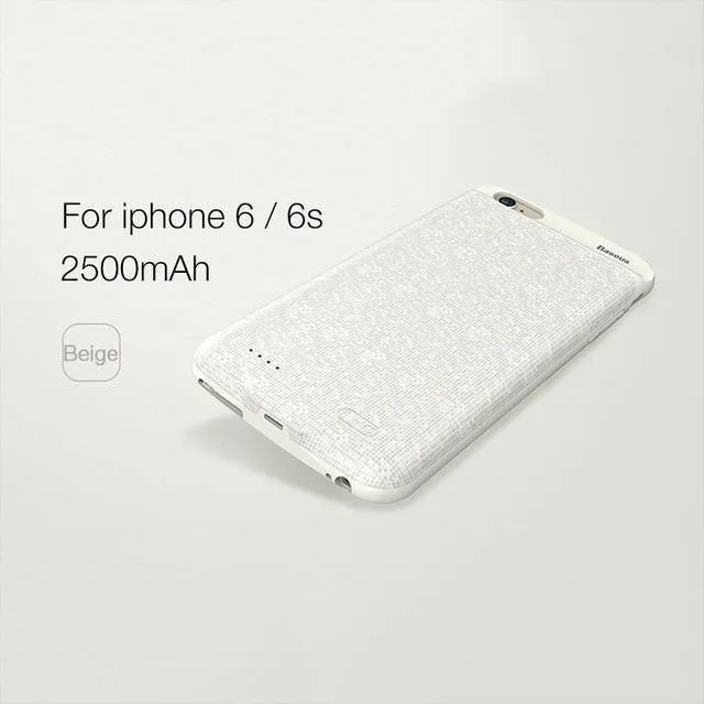 Baseus Power Case für iPhone 6s plus 2500/3650 mAh magnetische tragbare Power Bank Ladehülle für iPhone 6s externer Ersatzakku