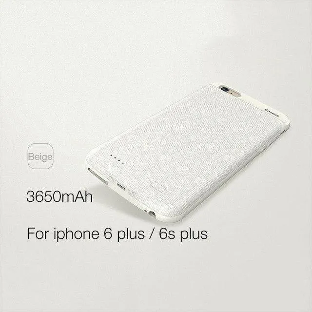 Baseus Power Case für iPhone 6s plus 2500/3650 mAh magnetische tragbare Power Bank Ladehülle für iPhone 6s externer Ersatzakku