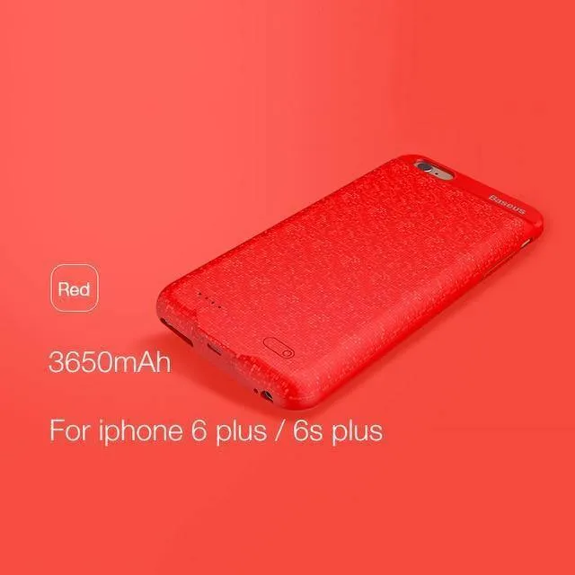 Baseus Power Case für iPhone 6s plus 2500/3650 mAh magnetische tragbare Power Bank Ladehülle für iPhone 6s externer Ersatzakku