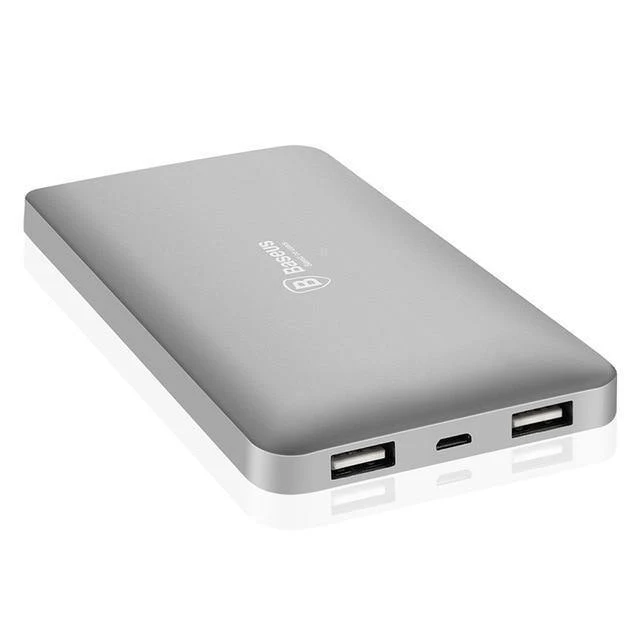 Baseus 10000mAh Dual USB Power Bank Tragbares Handy-Ladegerät Externer Akku Für iPhone 7 6s Samsung S8 Huawei Xiaomi