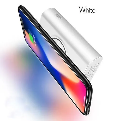 USAMS Wireless Charge Power Bank Dual USB-Ausgang Tragbares externes Akku-Ladegerät für iPhone X 8 Samsung S9 Huawei Xiaomi