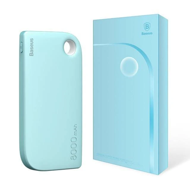 Baseus 8000 mAh Power Bank Dual USB Ausgang schnelle Ladung Tragbare Externe Batterie Aufladen Für iphone X 7 samsung S9 huawei xiaomi