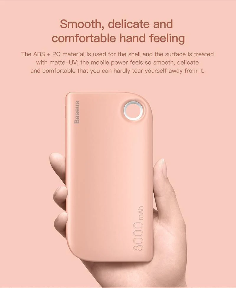 Baseus 8000 mAh Power Bank Dual USB Ausgang schnelle Ladung Tragbare Externe Batterie Aufladen Für iphone X 7 samsung S9 huawei xiaomi
