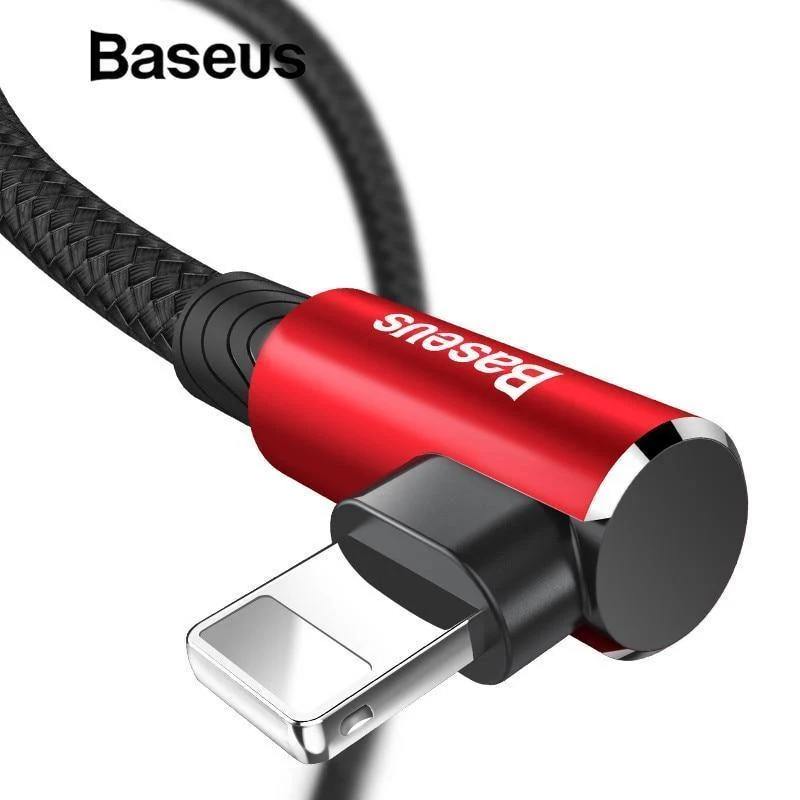 Baseus 90-Grad-USB-Kabel für iPhone 5 6 6S 7 8 Schnellladekabel für iPad USB-Ladekabel L-Typ-Handy-Datenkabel