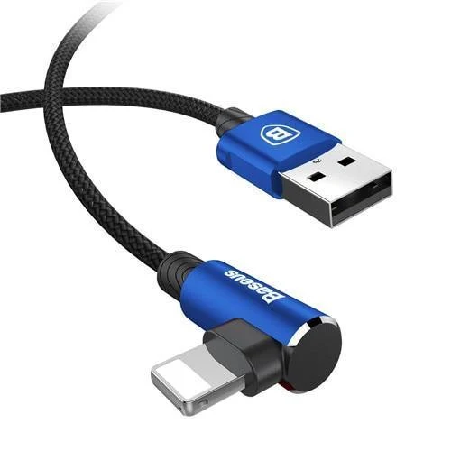 Baseus 90-Grad-USB-Kabel für iPhone 5 6 6S 7 8 Schnellladekabel für iPad USB-Ladekabel L-Typ-Handy-Datenkabel