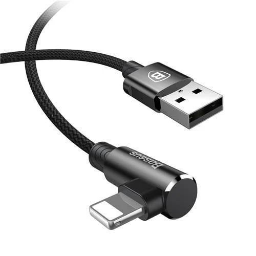 Baseus 90-Grad-USB-Kabel für iPhone 5 6 6S 7 8 Schnellladekabel für iPad USB-Ladekabel L-Typ-Handy-Datenkabel