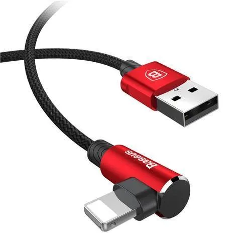 Baseus 90-Grad-USB-Kabel für iPhone 5 6 6S 7 8 Schnellladekabel für iPad USB-Ladekabel L-Typ-Handy-Datenkabel