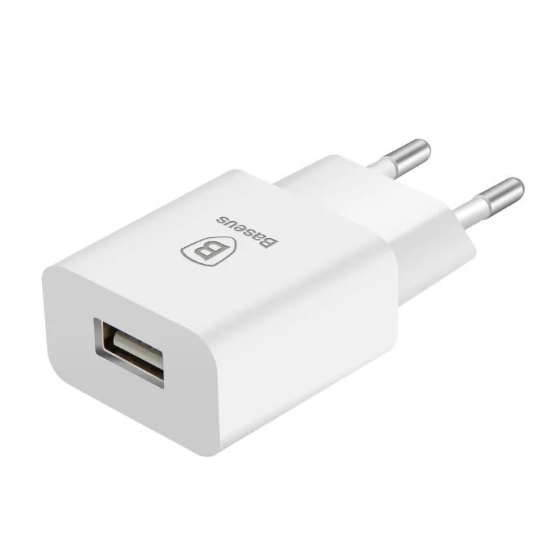 Baseus USB-Ladegerät für Mobiltelefone EU-Ladegerätstecker Reise-Wandladegerät-Adapter für iPhone iPad Samsung Xiaomi Telefonladegerät