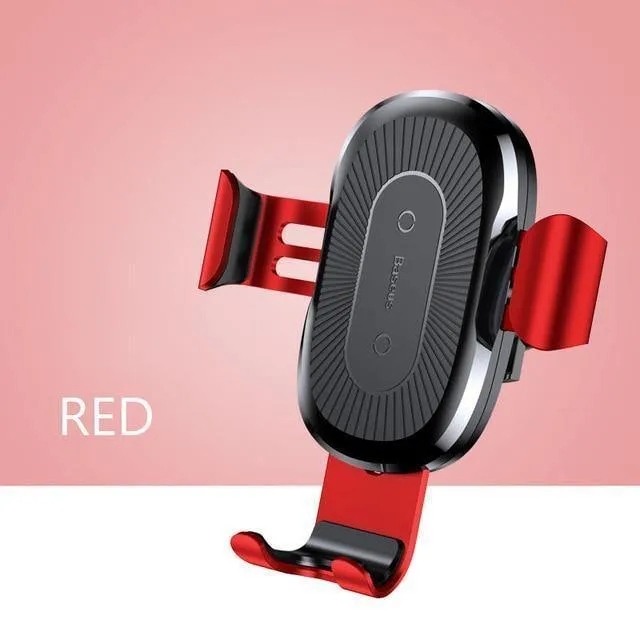 Baseus Qi Auto-Wireless-Ladegerät für iPhone 8 X XS Max XR Samsung Handy-Ladegerät 10W schnelles kabelloses Auto-Ladehalterung