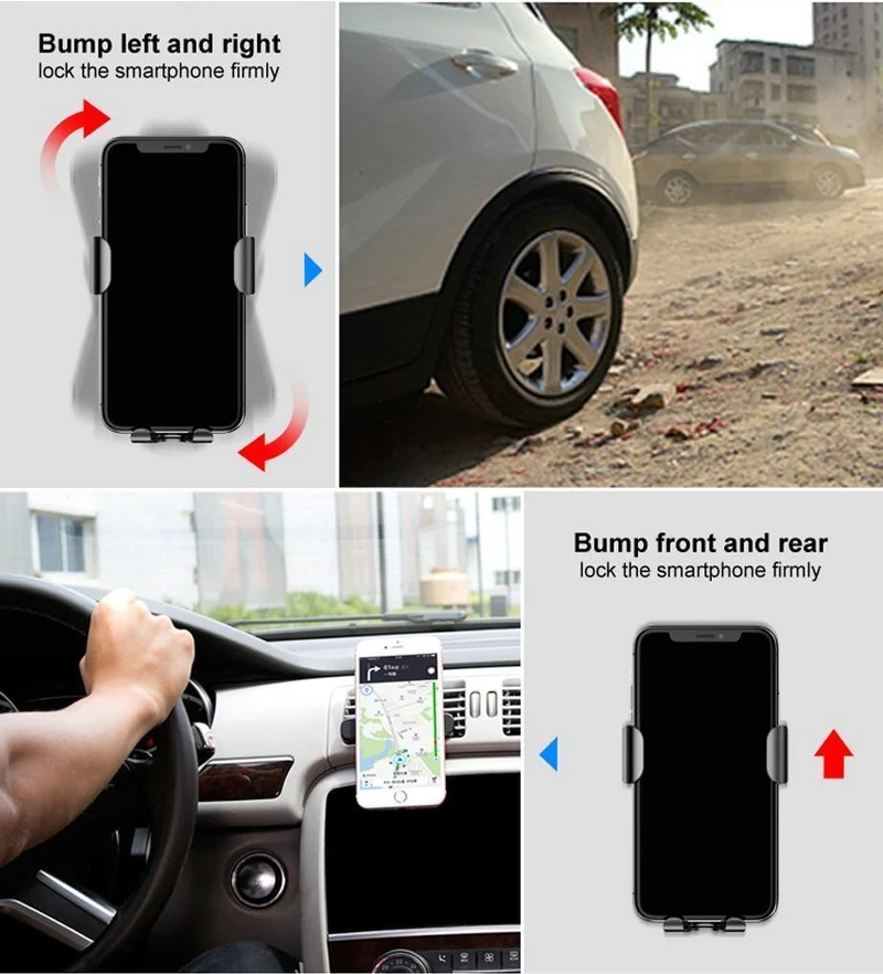 Baseus Qi Auto-Wireless-Ladegerät für iPhone 8 X XS Max XR Samsung Handy-Ladegerät 10W schnelles kabelloses Auto-Ladehalterung