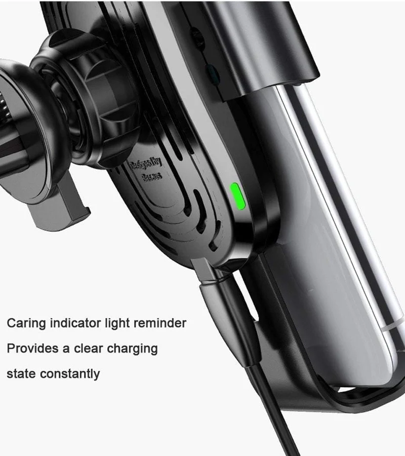 Baseus Qi Auto-Wireless-Ladegerät für iPhone 8 X XS Max XR Samsung Handy-Ladegerät 10W schnelles kabelloses Auto-Ladehalterung