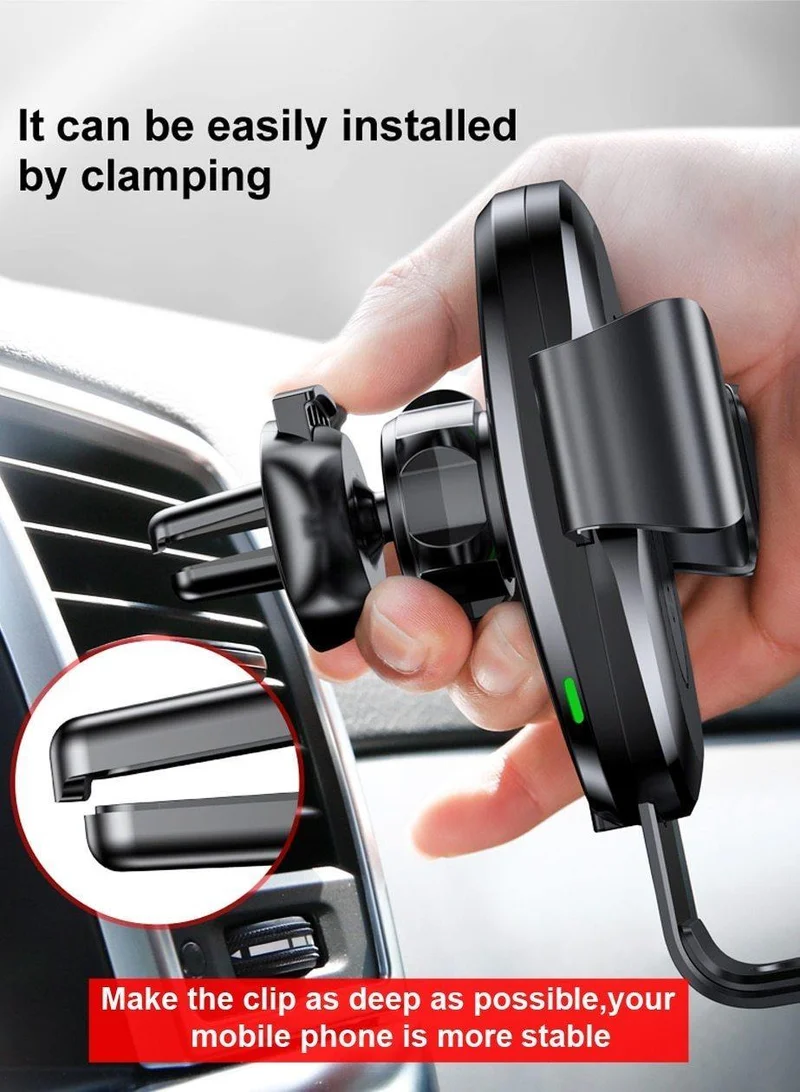 Baseus Qi Auto-Wireless-Ladegerät für iPhone 8 X XS Max XR Samsung Handy-Ladegerät 10W schnelles kabelloses Auto-Ladehalterung