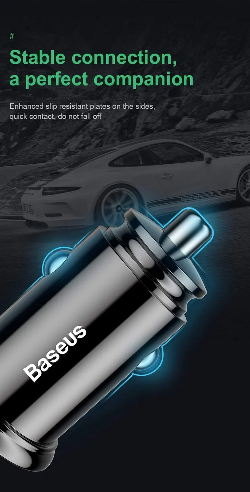 Baseus 30W Quick Charge 4.0 3.0 Autoladegerät für Samsung Huawei Supercharge SCP USB Typ C PD 3.0 Schnelllade-Autotelefonladegerät