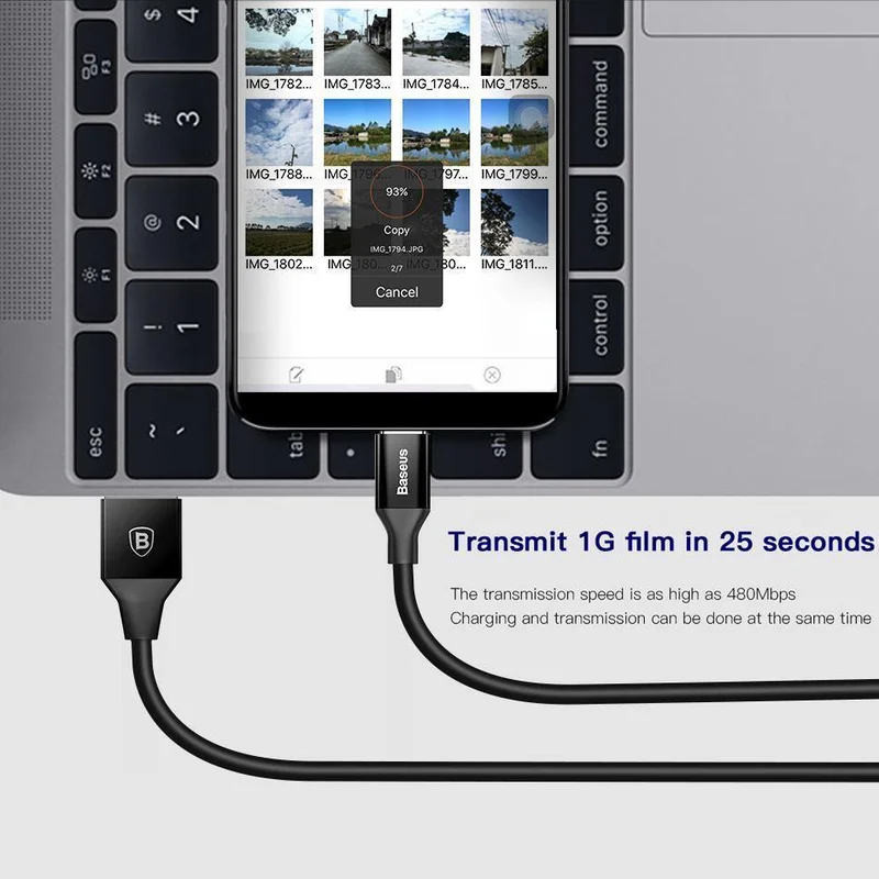 Baseus Micro USB-Kabel für Xiaomi Redmi Note 5 Pro 4X 4 Ladekabel für Samsung Huawei USB-Telefonladegerät Ladedatenkabel