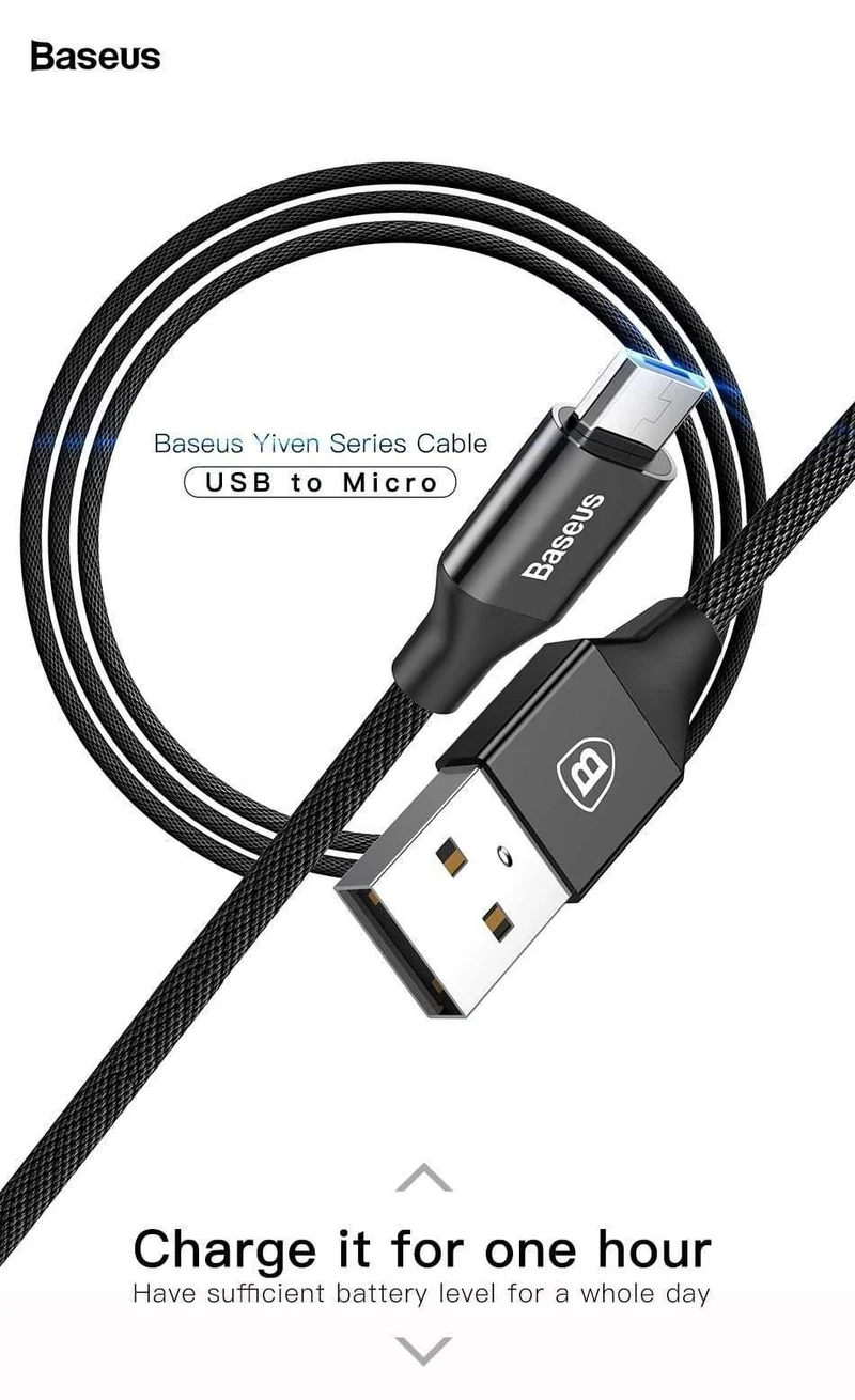Baseus Micro USB-Kabel für Xiaomi Redmi Note 5 Pro 4X 4 Ladekabel für Samsung Huawei USB-Telefonladegerät Ladedatenkabel