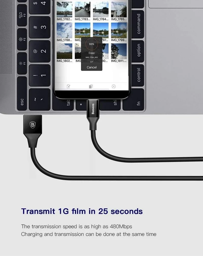 Baseus Micro USB-Kabel für Xiaomi Redmi Note 5 Pro 4X 4 Ladekabel für Samsung Huawei USB-Telefonladegerät Ladedatenkabel