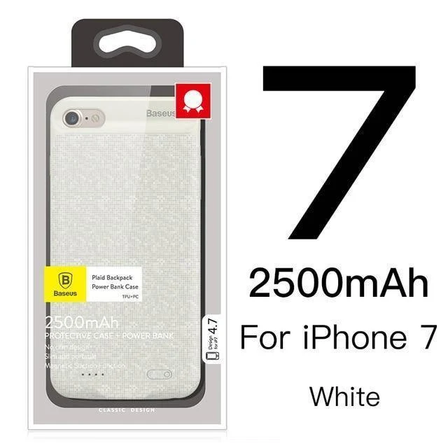 Baseus Batteriehülle für iPhone 7 6 6s Plus Ladegeräthülle 2500mAh 3650mAh Batterieladehülle Abdeckung für iPhone Power Bank Hülle