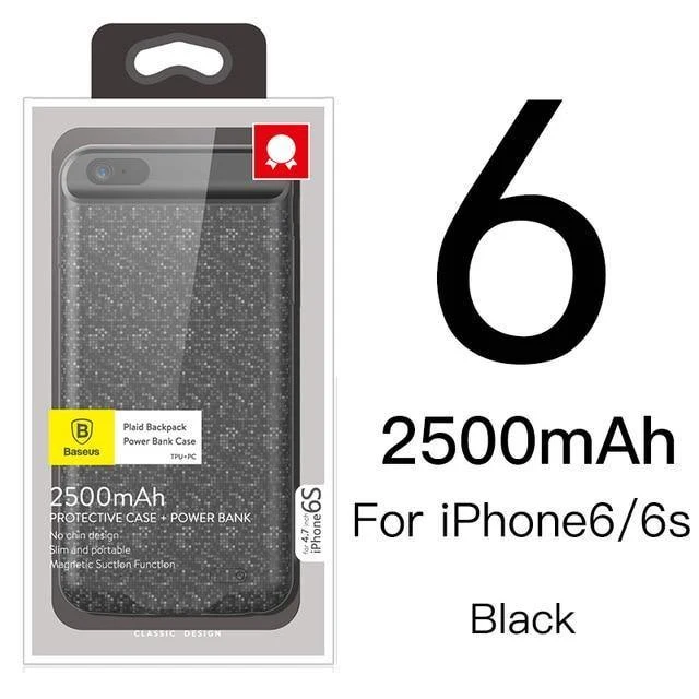 Baseus Batteriehülle für iPhone 7 6 6s Plus Ladegeräthülle 2500mAh 3650mAh Batterieladehülle Abdeckung für iPhone Power Bank Hülle