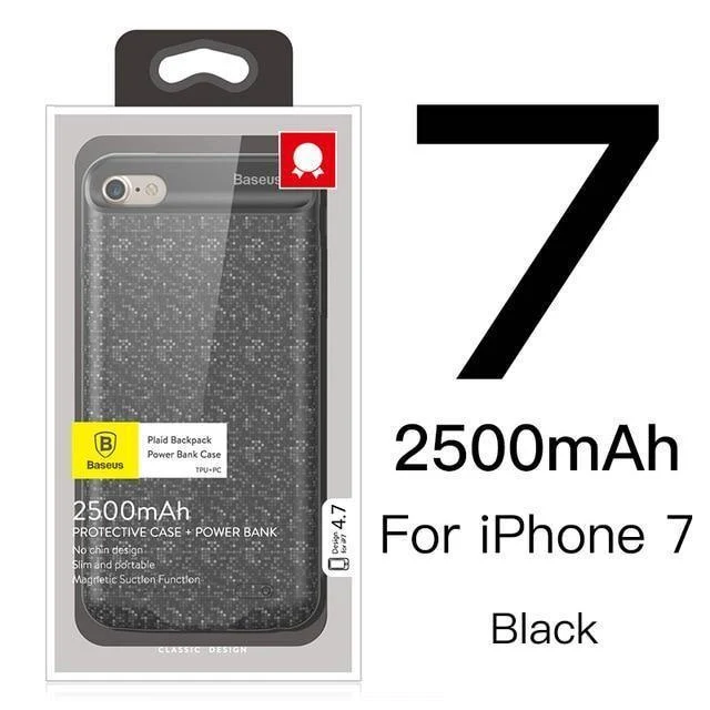 Baseus Batteriehülle für iPhone 7 6 6s Plus Ladegeräthülle 2500mAh 3650mAh Batterieladehülle Abdeckung für iPhone Power Bank Hülle