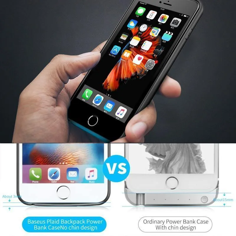 Baseus Batteriehülle für iPhone 7 6 6s Plus Ladegeräthülle 2500mAh 3650mAh Batterieladehülle Abdeckung für iPhone Power Bank Hülle