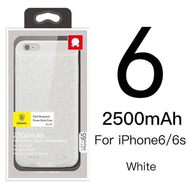 Baseus Batteriehülle für iPhone 7 6 6s Plus Ladegeräthülle 2500mAh 3650mAh Batterieladehülle Abdeckung für iPhone Power Bank Hülle