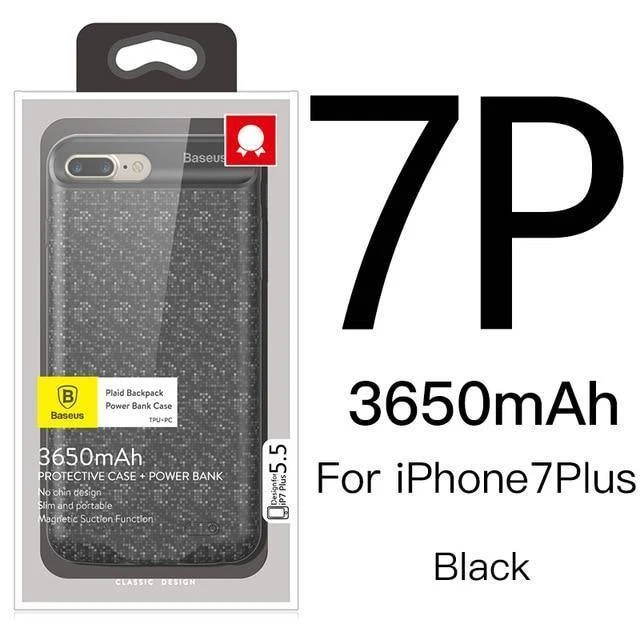 Baseus Batteriehülle für iPhone 7 6 6s Plus Ladegeräthülle 2500mAh 3650mAh Batterieladehülle Abdeckung für iPhone Power Bank Hülle