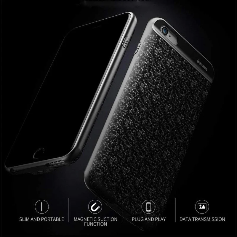 Baseus Batteriehülle für iPhone 7 6 6s Plus Ladegeräthülle 2500mAh 3650mAh Batterieladehülle Abdeckung für iPhone Power Bank Hülle