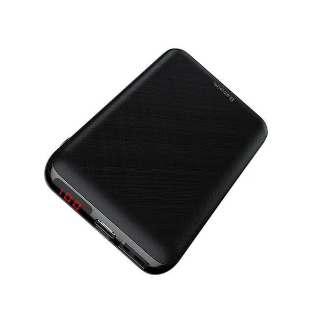 Baseus 10000mAh USB PD 3A Schnellladestrombank für iPhone Xs Xs Max USB-Ladestrombank für Samasung Xiaomi Huawei Bank