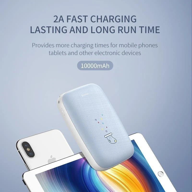 Baseus 10000mAh Mini Handwärmer Power Bank für iPhone Samsung Huawei Xiaomi USB Powerbank tragbare externe Ladegerät Bank