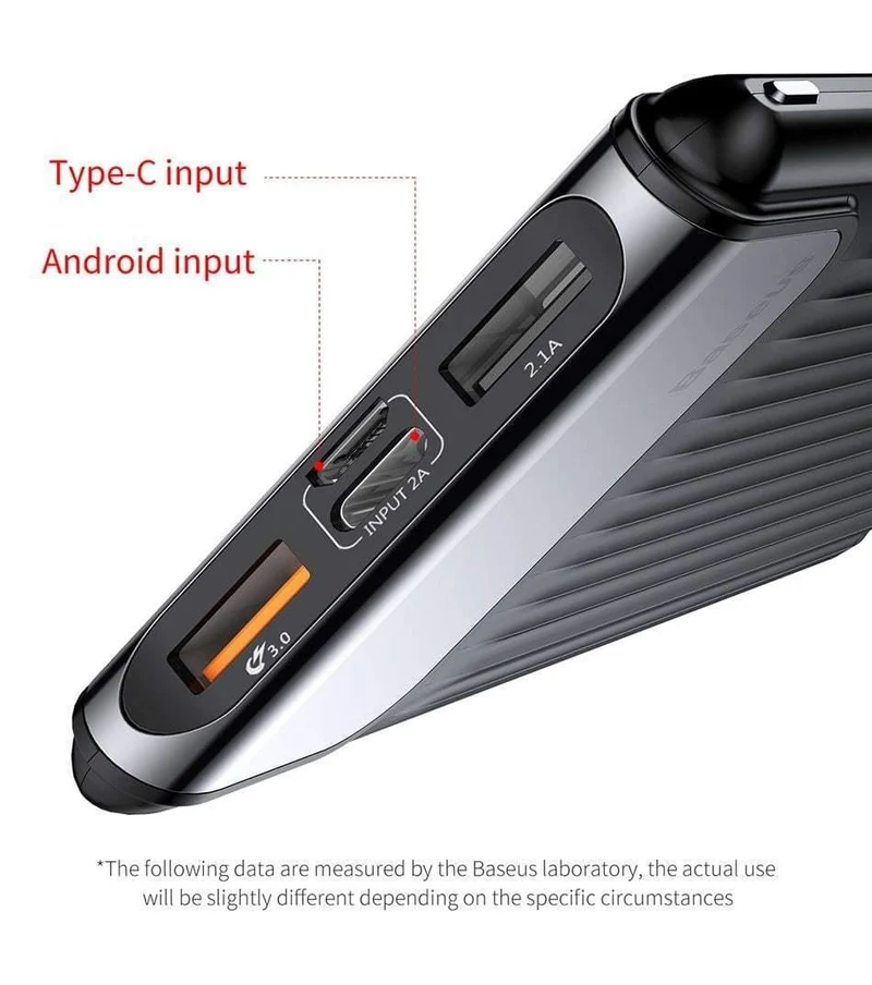 Baseus 10000mAh QC3.0 Schnelllade-Powerbank für iPhone Samsung S9 S9 Plus Note 9 Xiaomi PowerBank USB-Schnelllade-Powerbank