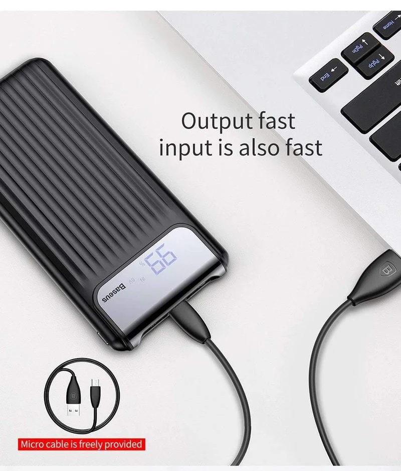 Baseus 10000mAh QC3.0 Schnelllade-Powerbank für iPhone Samsung S9 S9 Plus Note 9 Xiaomi PowerBank USB-Schnelllade-Powerbank